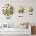 thumbnail image 4 of Designart 'Ancient Birds In The Wild I' Traditional Wood Wall Clock, 4 of 5