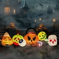 thumbnail image 4 of UBesGoo 8' Halloween Inflatables Decorations, Pumpkins Eyeball Candy Blow Up Yard Decoration Built-in LEDs Lighted, 4 of 8