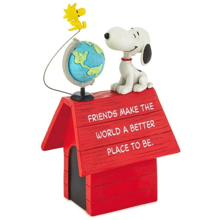 Hallmark Peanuts Snoopy and Woodstock Friends Make the World Better Figurine New