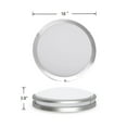 thumbnail image 4 of ENERGETIC 18" LED Ceiling Light, Dimmable Modern Flush Mount, Brushed Nickel, 3 Color Temperature ENERGY STAR, 6Pack, 4 of 8