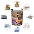 thumbnail image 4 of Sikiie butterfly Print Round Dirty Clothes Basket, Waterproof Standing Foldable Storage Basket, for Laundry Room, Bedroom, Bathroom Storage-Medium, 4 of 6