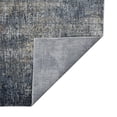 thumbnail image 6 of 8' Gray and Orange Abstract Power Loom Runner Rug, 6 of 9