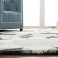 thumbnail image 4 of SAFAVIEH Kids Floral Flower Bursts Area Rug, Charcoal/Ivory, 5' x 5' Round, 4 of 8