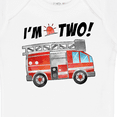 thumbnail image 4 of Inktastic I'm 2 Fire Truck 2nd Birthday Boys or Girls Baby Bodysuit, 4 of 5
