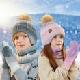 thumbnail image 6 of Children's Winter Hats Gloves Scarf Set, Warm Hat Gloves Knit Lined Neck Warmer Set for Ages 4-10 Years Boys Girls, 6 of 6