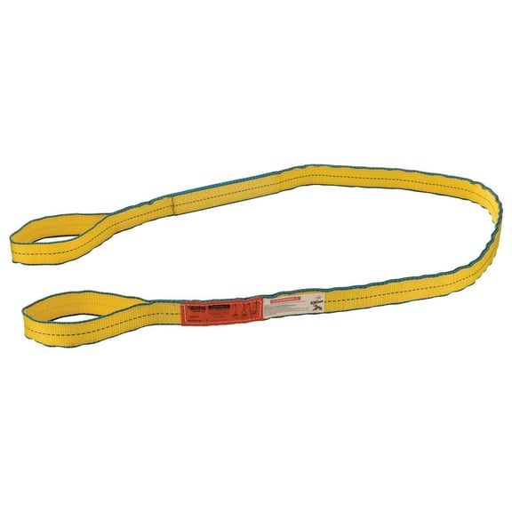 Global Industrial Poly Web Sling HD Eye&Eye w/ Durable Edge 8Ft L-6400/5000/1280