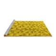 thumbnail image 2 of Ahgly Company Machine Washable Indoor Rectangle Oriental Yellow Modern Area Rugs, 8' x 12', 2 of 4