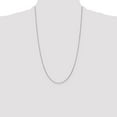 thumbnail image 4 of Auriga Fine Jewelry 14K White Gold .95 mm Diamond-cut Cable Chain Necklace for Women 26", 4 of 7