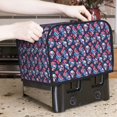 thumbnail image 7 of Sikiie Skull flower blue Toaster Covers 2 Slice Dustproof Toaster Cover Bread Machine Cover, Dustproof Cover - 11.4" x 7.5" x 7.9", 7 of 7