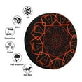 thumbnail image 5 of 15'' Orange Geometric Line Art Tire Cover, Universal Spare Wheel Covers, Dust-Proof, Water-Proof, Sun-Proof and Corrosion-Proof, 5 of 9