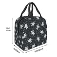 thumbnail image 2 of Defioc Turtle Print Lunch Box,Lunch Bag for Women Men Reusable Insulated Lunch Tote for Work/Office/Picnic/Travel, 2 of 6