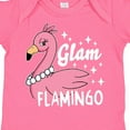 thumbnail image 4 of Inktastic Glam Pink Flamingo with Pearls Girls Baby Bodysuit, 4 of 5