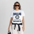 thumbnail image 4 of Women's Gameday Couture White Dallas Cowboys Oversized All-Time Classic Flowy T-Shirt, 4 of 6