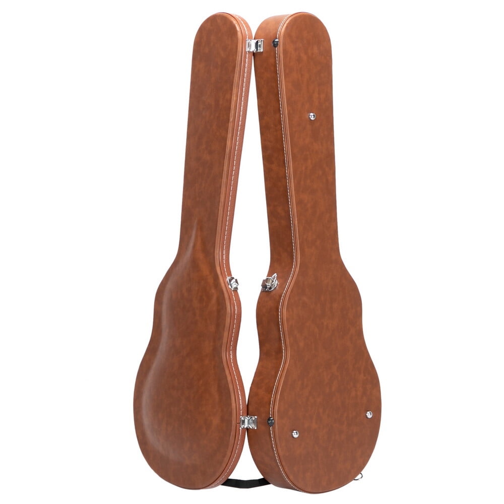 AW Electric Guitar Hard Case for GLP Style Guitar Hard-Shell Bulge Surface Brown