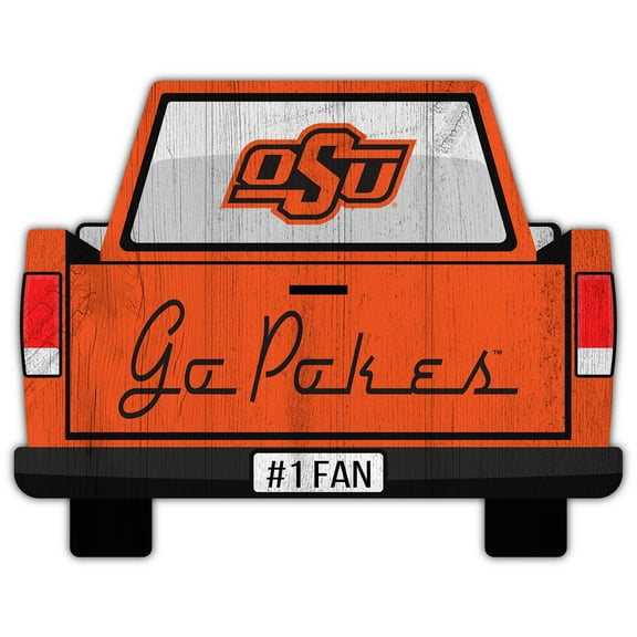 Oklahoma State Cowboys 12'' x 12'' Truck Back D-cor