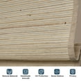 thumbnail image 2 of Keego Cordless Custom Roman Shades for Windows Natural Fabric Roman Blind for Window Treatments Roman Window Shades, Natural-Almond(with Edge Liner,Block 90% Light) 42"W x 48"H, 2 of 6