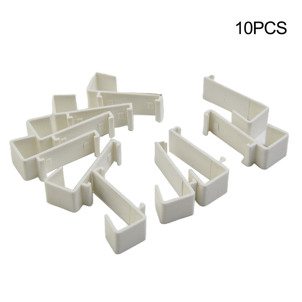 BESHOM 10pcs Valance Clips Window Blind Clips Clear Plastic Valance