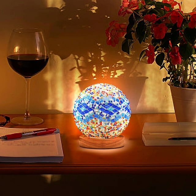 LED Decorative Light USB Charging Night Lamp Three-Colour Night Lamp Wooden For Dining Table For Bedroom