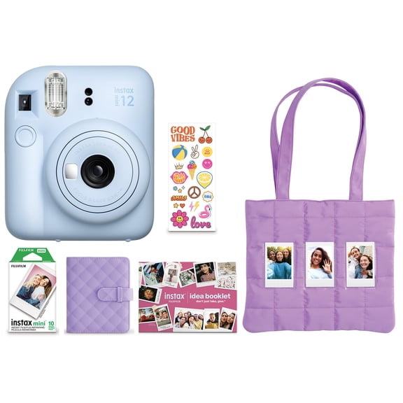 Paquete navideño FUJIFILM Instax Mini 12 2025 - Azul pastel