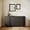 Black, variant on 60 Inch Mid-Century Sideboard Buffet Cabinet with 3D Triangle Doors, Kitchen Storage Credenza with 4 Doors and 2 Shelves for Living Room, Bedroom, Natural Walnut