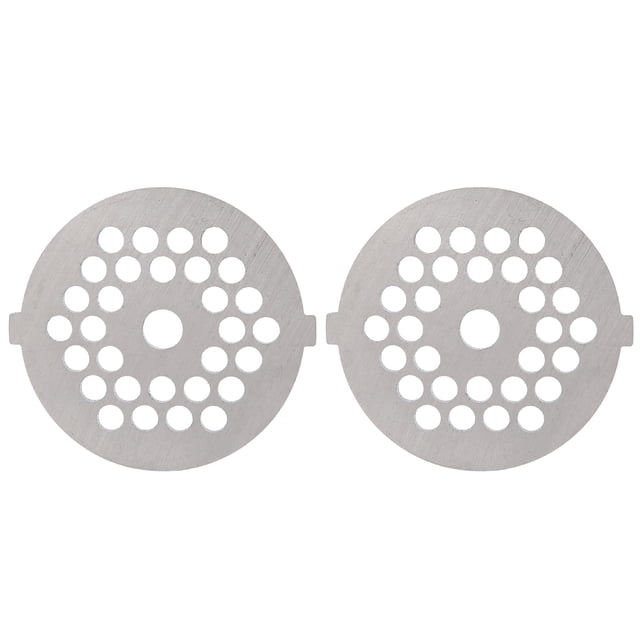 Assiette Hachoir à Viande, Disque Hachoir à Viande en Acier Inoxydable Incisif et Durable, Haute Dureté 2 Pcs/ensemble Sûr pour Hachoir à Viande 5 Trous Ronds 5mm 30 Trous