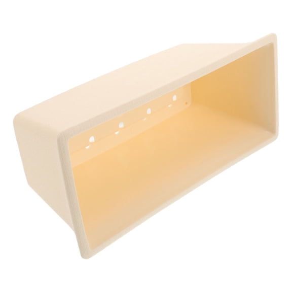OUNONA Beige Plastic Window Flower Box Rectangular Planter for Indoor and Outdoor Garden Use