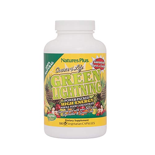 NaturesPlus Source of Life Green Lightning 180 Vegetarian Capsules