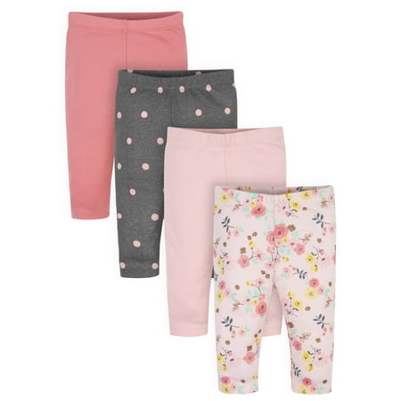 

Gerber Baby Girl Pants 4-Pack (Newborn-24 Months)