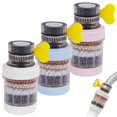 thumbnail image 1 of 3 Pack Water Filter Faucet, Water Saving Tap Water Filter, Clean Under Sink Water Filter, Universal Interface Purifier Filter for Kitchen, Bathroom, Home (6-Layer Filtration), 1 of 7