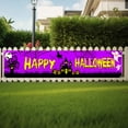 thumbnail image 2 of FTsdfkl 98 x 19.7 Inch Happy Halloween Banner,Scary Pumpkin & Ghost Halloween Decorations, for Indoor Outdoor Halloween Supplies Holiday Festive Decoration, 2 of 2