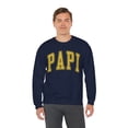 thumbnail image 5 of Papi Sweatshirt Gifts Crew Neck Shirt Long Sleeve Unisex, 5 of 5