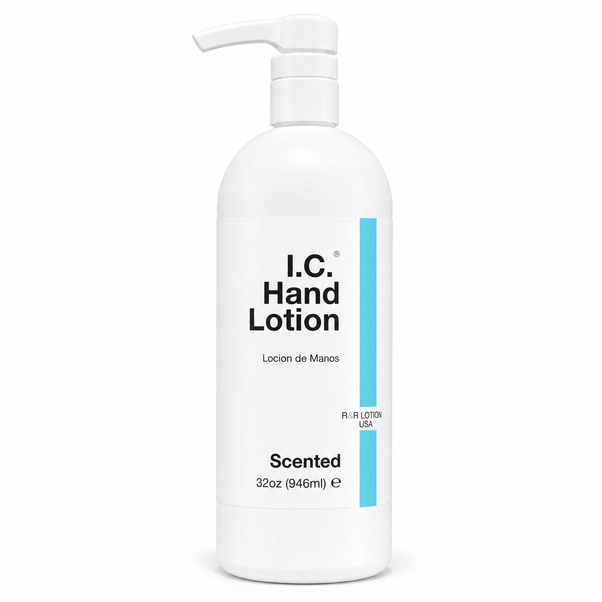 R&R Lotion I.C. Hand Lotion  Lightly Fragranced  Greaseless  Glove & CHG Compatible  32 fl oz