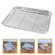 thumbnail image 5 of Juego de bandejas para hornear, bandeja para hornear con estante, hojas para galletas, rejilla para horno de acero inoxidable, 1 Juego, 5 of 5