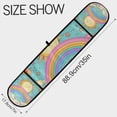 thumbnail image 3 of Yayeee Double Oven Mitt Kitchen Heat Resistant Baking 35" x7" Quilted Glove, Retro Blue Rainbow, 3 of 6