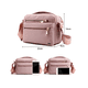 thumbnail image 5 of Bolso Belug   Bandolera Pequeño Y Sencillo Con Cremallera Para Mujer Rosa, 5 of 5