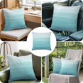 thumbnail image 4 of Throw Pillow Covers, Teal Blue Summer 24x24 Pillow Covers for Couch/Sofa/Bed, Farmhouse Beach Blue Wooden Decorative Square Linen Cushion Pillowcase for Home Decor, 4 of 9
