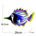 thumbnail image 2 of Artesanías De Peces De Metal, Estatuas De Escultura De Hierro Coloridas, Adorno Colgante De Jardín Para Balcón Y Patio Speravity HA041590-01, 2 of 6