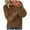 🔥 Brown, variant on Sentmoon Sweatshirt for Women Crew Neck Long Sleeve Knitted Pullover Sweaters for Women Solid Color Loose Soft and Cozy Clothes Women Fall and Winter for Cozy Family Time Gray XL