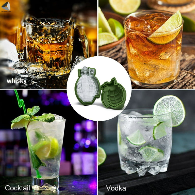 6pcs Creative Large Ice Cube Maker Whiskey Spherical Ice Ball Mould Food  Grade Ice Cube Container DIY Home Bar Party Maker Tools