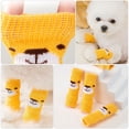 thumbnail image 2 of 2 juegos de calcetines antiarañazos para perros, fundas protectoras para piernas de perros (amarillo), 2 of 4