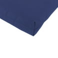 thumbnail image 3 of Jordan Manufacturing Sunbrella 44" x 22" Echo Midnight Blue Solid Rectangular Outdoor Chair Cushion with Ties and Hanger Loop, 3 of 12