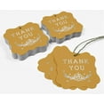 thumbnail image 5 of Inkdotpot Hang Tags Thank You Bridal Shower Favor Bracket Shape Gift Tags Real Silver Foil Bonbonniere Tag Pack Of 100, 5 of 7