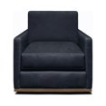 thumbnail image 6 of GTR Leather Monterrey 30.5" Wide Upholstered Swivel Chair, Napa Admiral, 6 of 7