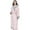 Pink, variant on Hvyesh Flannel Fleece Robes for Women Soft Sleepwear Pajamas Dressy Plaid Print Patchwork Long Hooded Robe Full Length Bathrobes House Coat