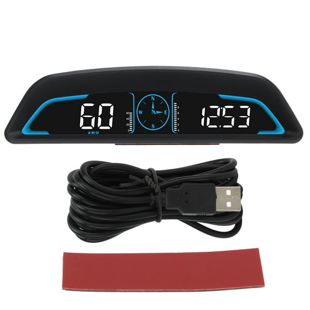 Velocímetro GPS Digital con pantalla HUD Universal para coche, alarma de velocidad, ajuste automático de brillo para vehículo Jadeshay A