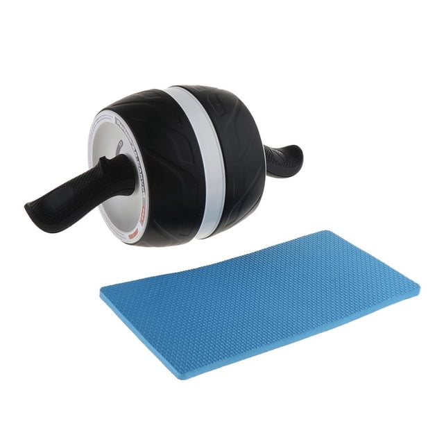 Rodillo de Ejercicios Abdominales con Mango Antideslizante Cómodos Aparato de Entrenamiento de Músculos Unisex Adulto para Entrenador Gimnasio Blanco Baoblaze Rodillo para ruedas abdominales