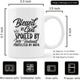 thumbnail image 6 of Faith Coffee Mug,Blessed By God Spoiled By My Husband Coffee Mug,Christian Quote Coffee Mug, Gifts For Mom Wife,Blessed Mom Coffee Mugs 11oz, 6 of 6