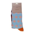 thumbnail image 2 of Miss Sparrow - Ladies Breathable Soft Novelty Bamboo Socks | Patterned Striped Polka Dot Socks, 2 of 2