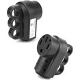 thumbnail image 2 of 50 Amp Female RV Plug, 2 Pack Black 6-50R Receptacle NEMA 14-50 Plug for RV, Caravan, Camper, 2 of 8