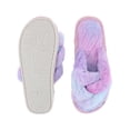 thumbnail image 3 of CTM  Open Toe Cross Band Fur Slide Slippers (Women), 3 of 5